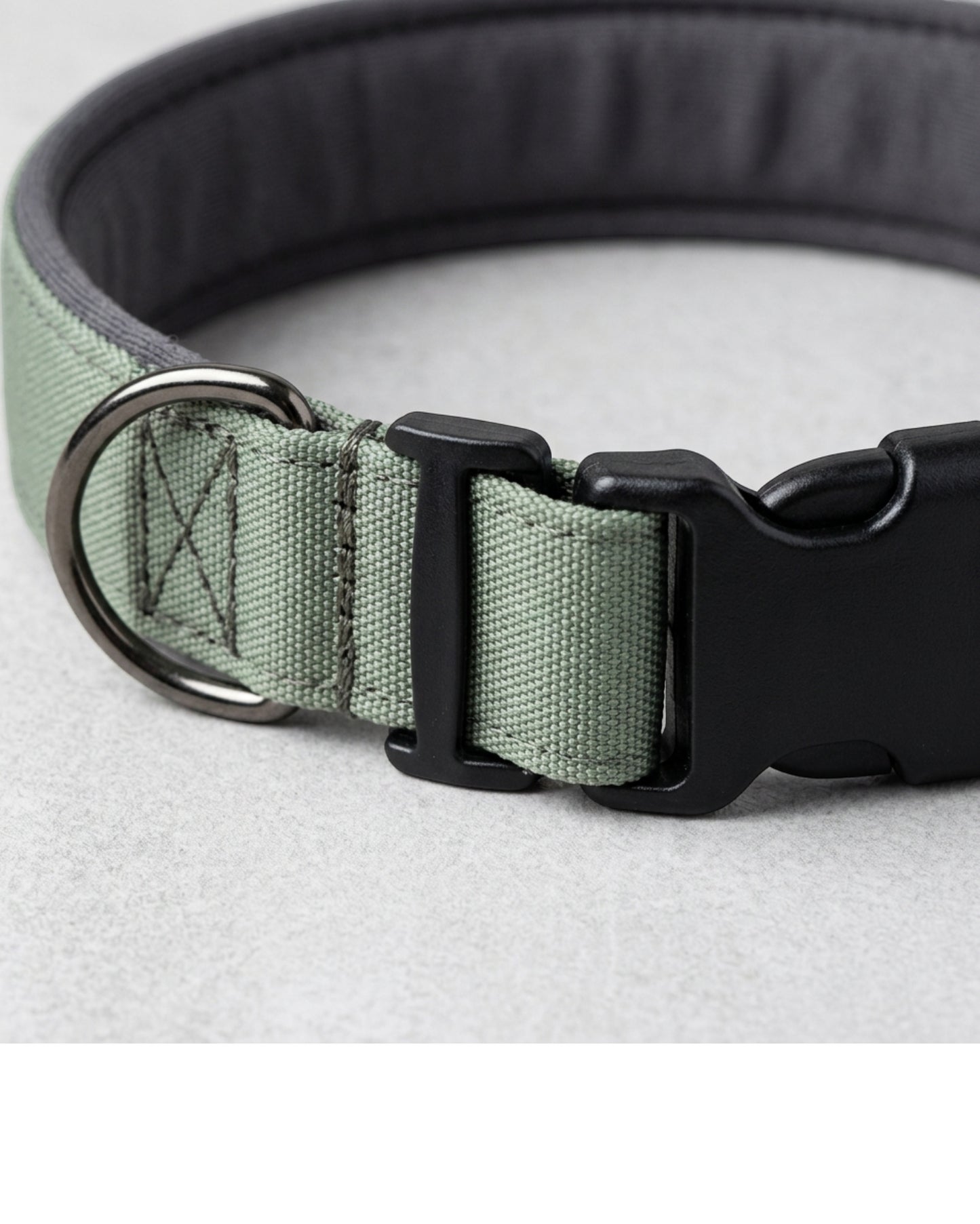 Wvxo Padded Pet Collar Large 2.5 cm Sage 40-60 cm Neck - Detail view