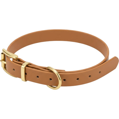 Wvxo Coated Pet Collar Small 1.5 cm Tan 22-34 cm Neck - Product view